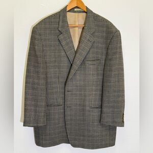 Lord & Taylor by Ralph Lauren - Wool Houndstooth Sport Jacket Blazer - Men's 50R